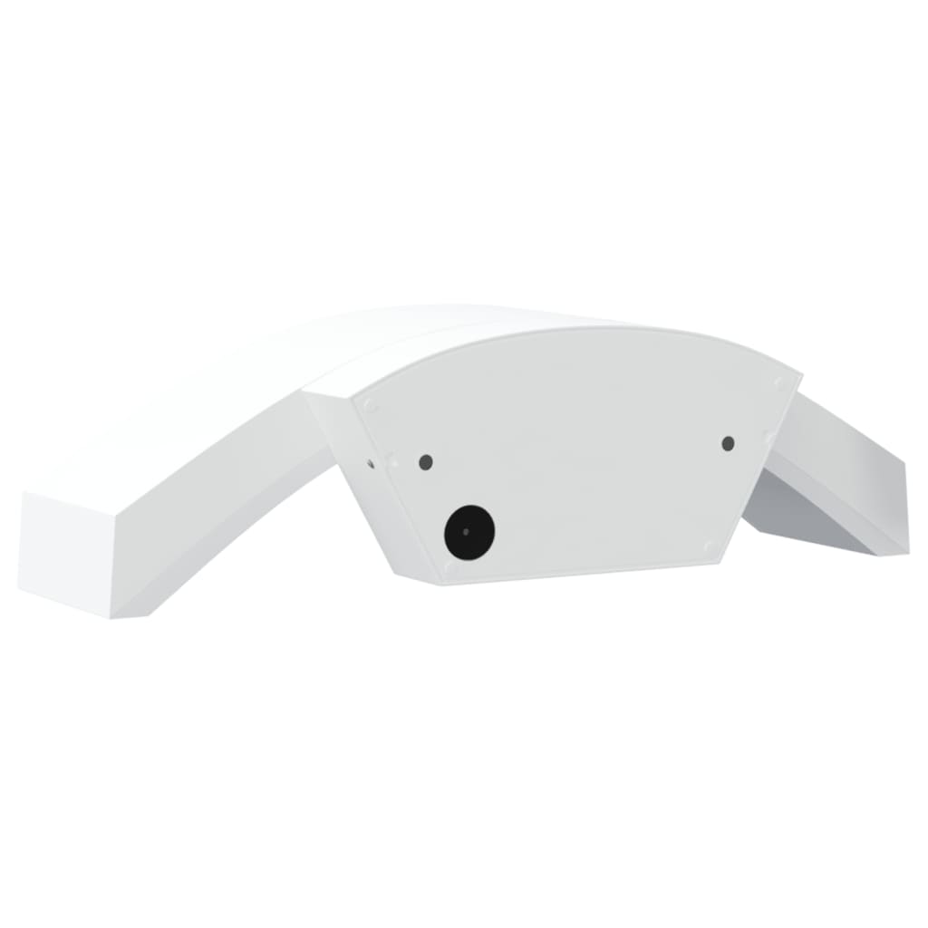Applique Con Led E Sensore 2 Pz Bianche In Alluminio Pressofuso Bianco