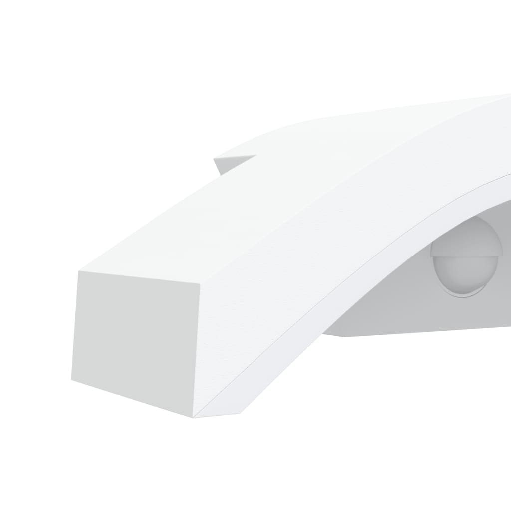 Applique Con Led E Sensore 2 Pz Bianche In Alluminio Pressofuso Bianco
