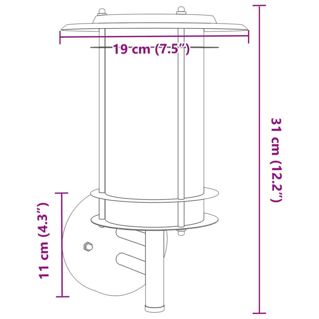 Applique Da Ester 2 Pz Nere In Acciaio Issidabile Nero