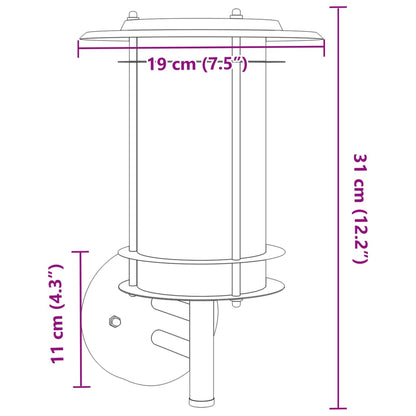 Applique Da Ester 2 Pz Nere In Acciaio Issidabile Nero