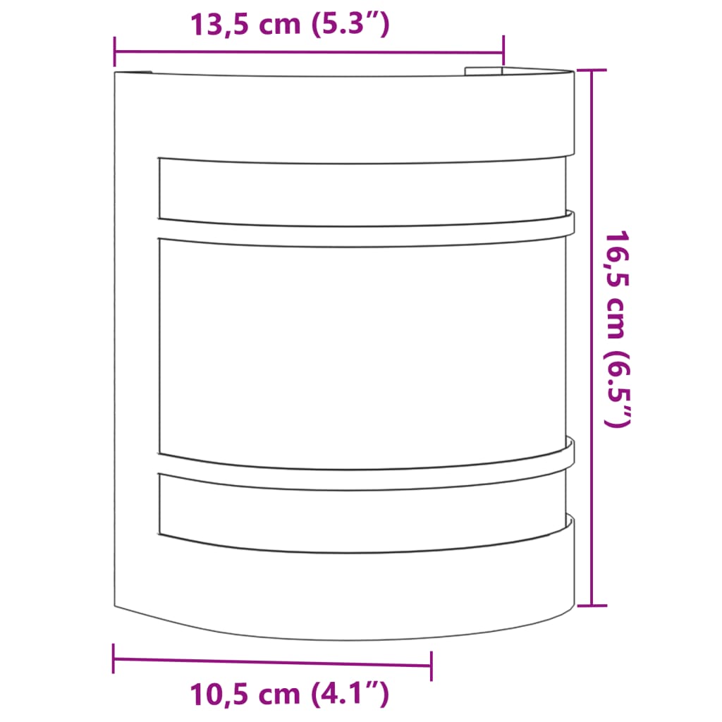 Applique Da Ester 2 Pz Nere In Acciaio Issidabile Nero