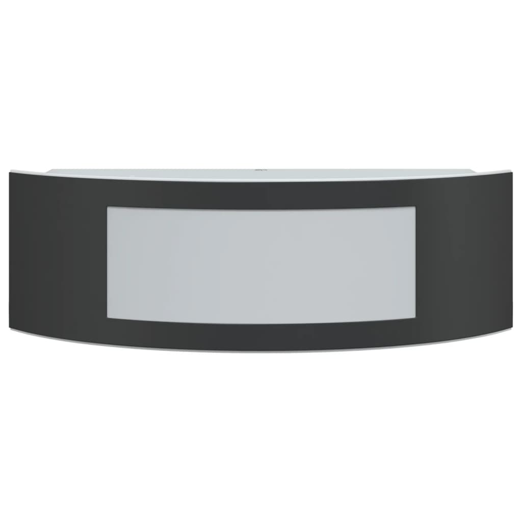 Applique Da Esterno 2 Pz Nere In Acciaio Inossidabile
