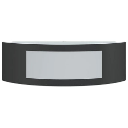 Applique Da Esterno 2 Pz Nere In Acciaio Inossidabile