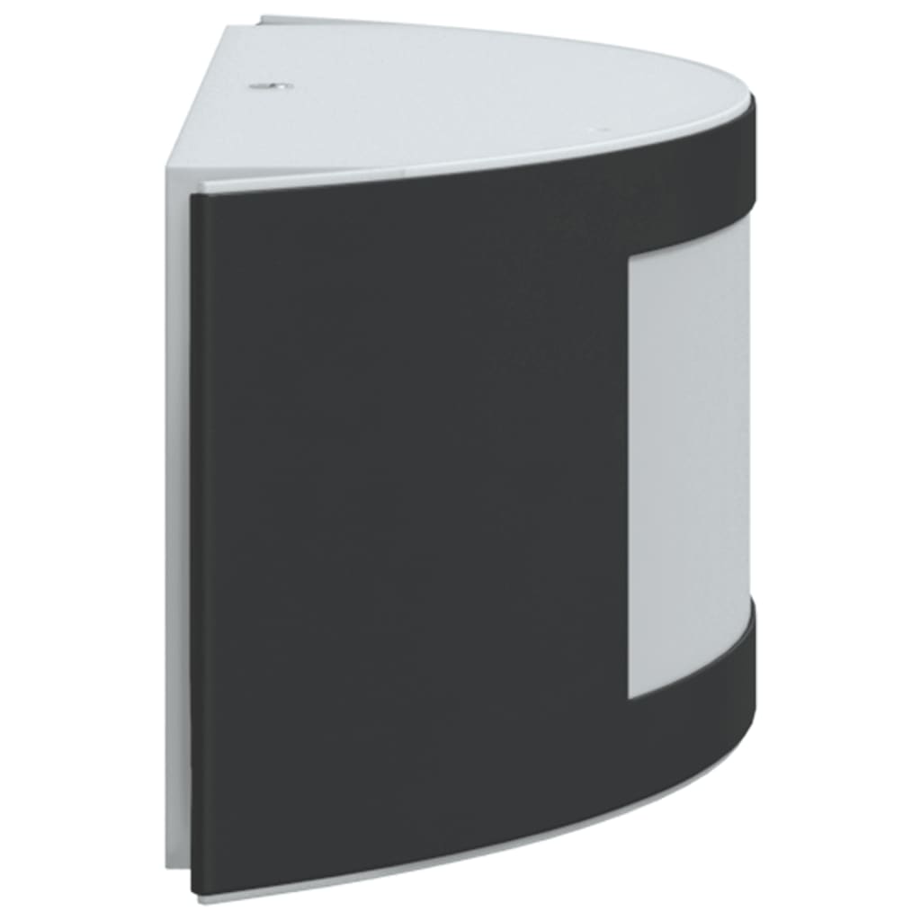 Applique Da Esterno 2 Pz Nere In Acciaio Inossidabile