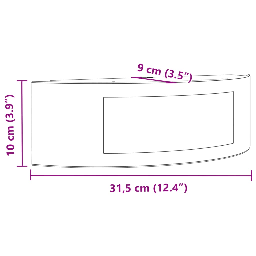 Applique Da Esterno 2 Pz Nere In Acciaio Inossidabile