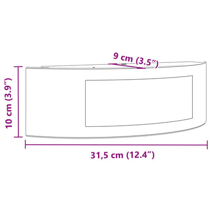 Applique Da Esterno 2 Pz Nere In Acciaio Inossidabile