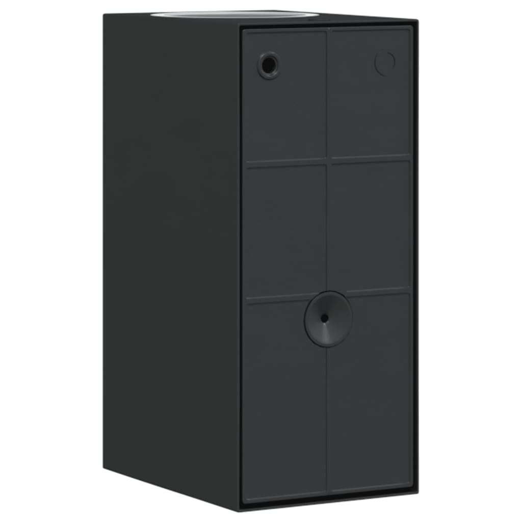Applique Da Parete Per Esterni 2 Pz Nere Alluminio Pressofuso