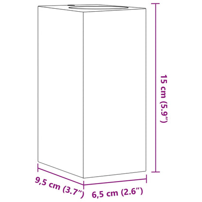 Applique Da Parete Per Esterni 2 Pz Nere Alluminio Pressofuso