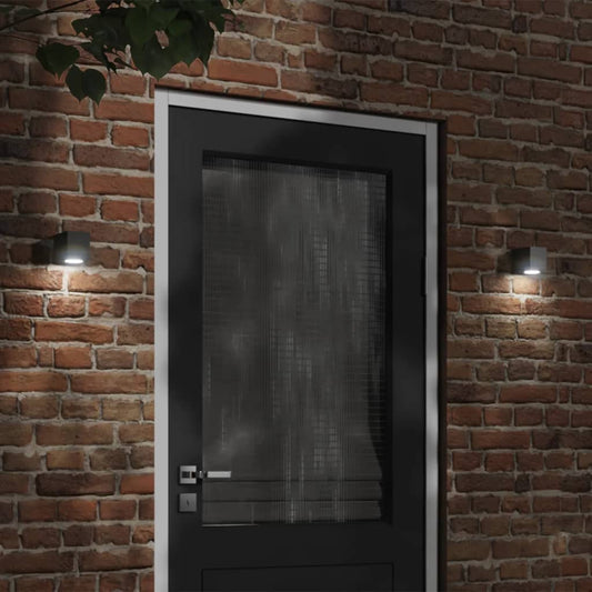 Applique Per Esterni Nera In Alluminio Pressofuso