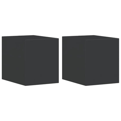 Applique Da Parete Per Esterni 2 Pz Nere Alluminio Pressofuso