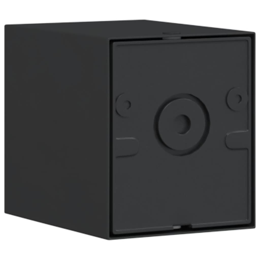 Applique Da Parete Per Esterni 2 Pz Nere Alluminio Pressofuso