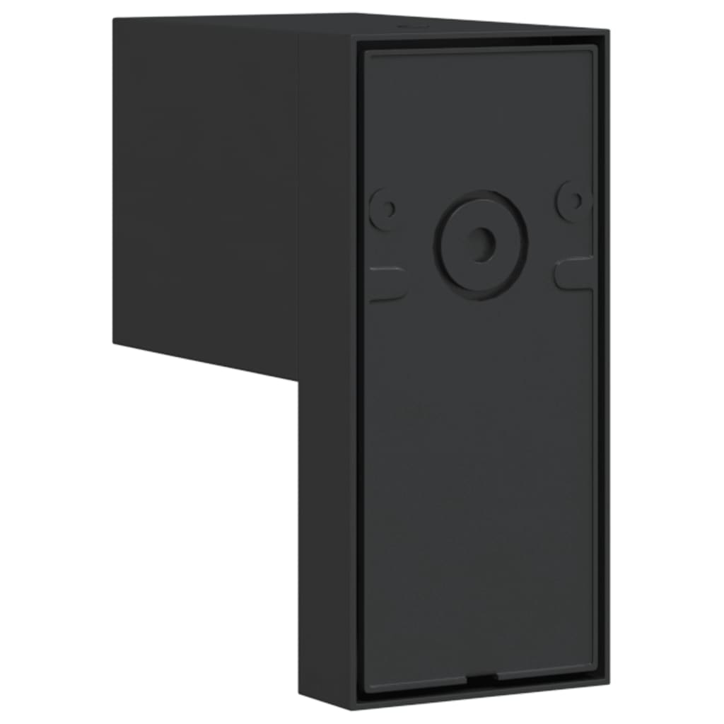 Applique Con Sensore Nera In Alluminio Pressofuso