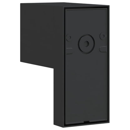 Applique Con Sensore Nera In Alluminio Pressofuso