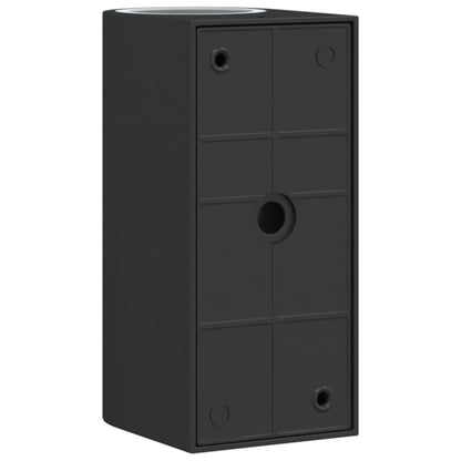 Applique Da Parete Per Esterni 2 Pz Nere Alluminio Pressofuso