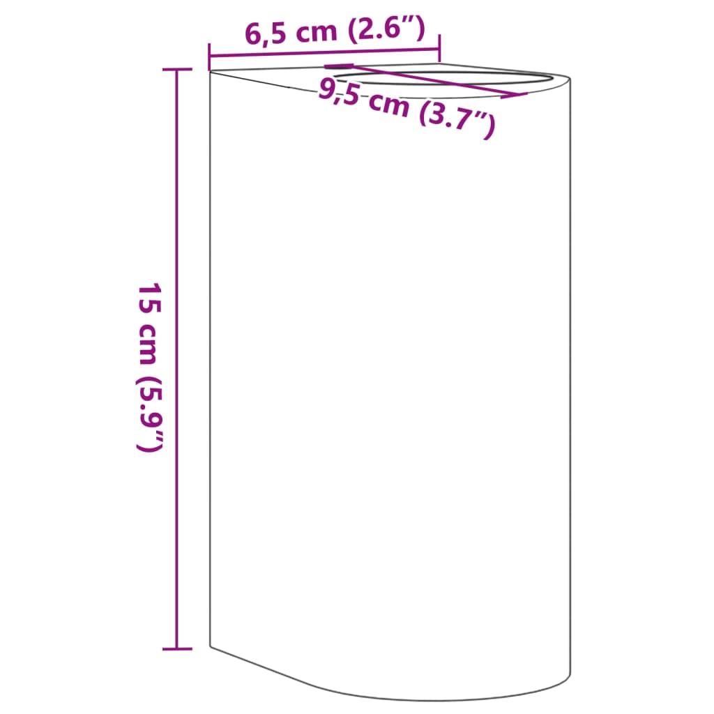 Applique Da Parete Per Esterni 2 Pz Nere Alluminio Pressofuso