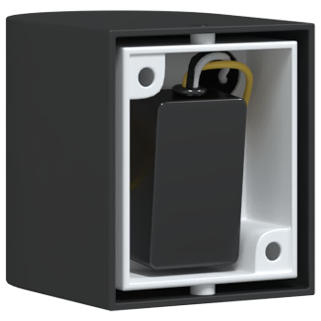 Applique Per Esterni Nera In Alluminio Pressofuso