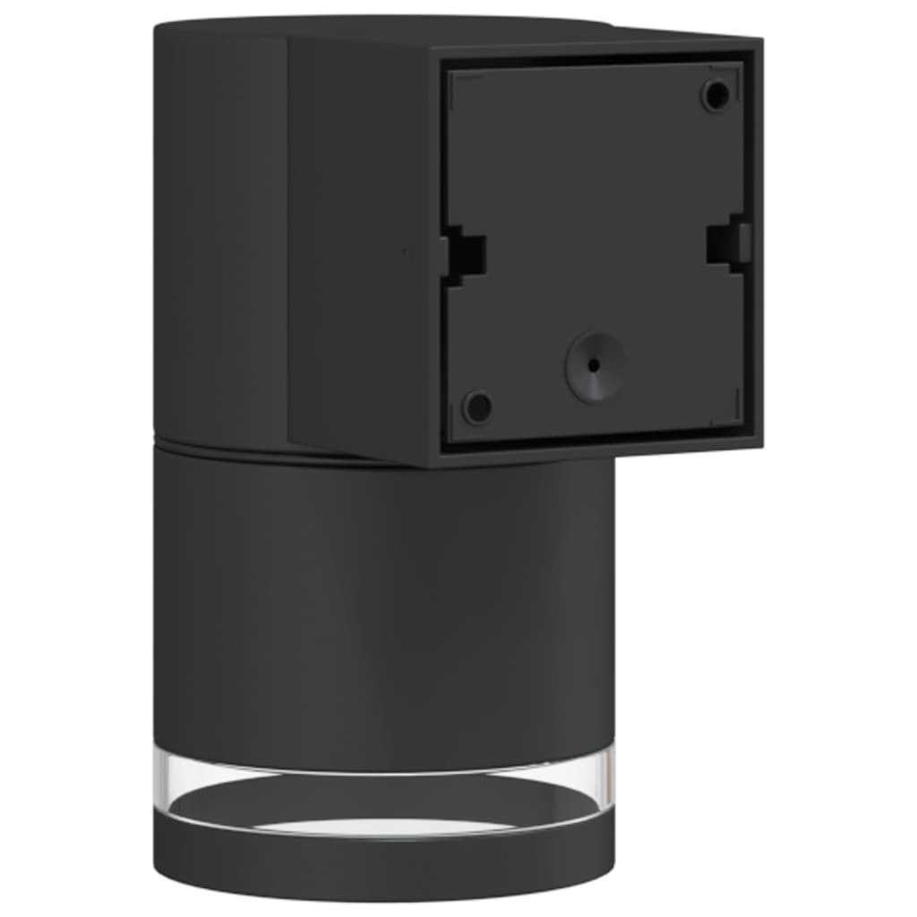 Applique Da Parete Per Esterni 2 Pz Nere Alluminio Pressofuso