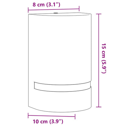 Applique Per Esterni Nera In Alluminio Pressofuso