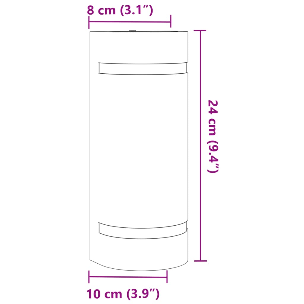 Applique Per Esterni Nera In Alluminio Pressofuso