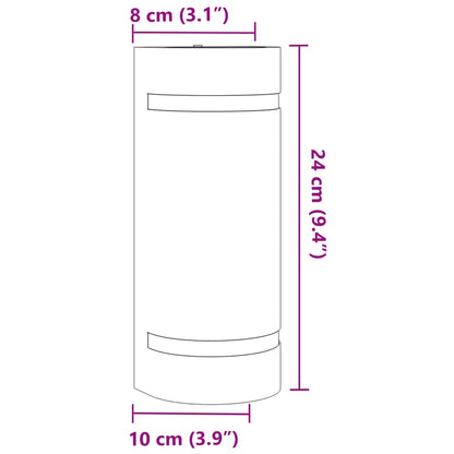 Applique Per Esterni Nera In Alluminio Pressofuso