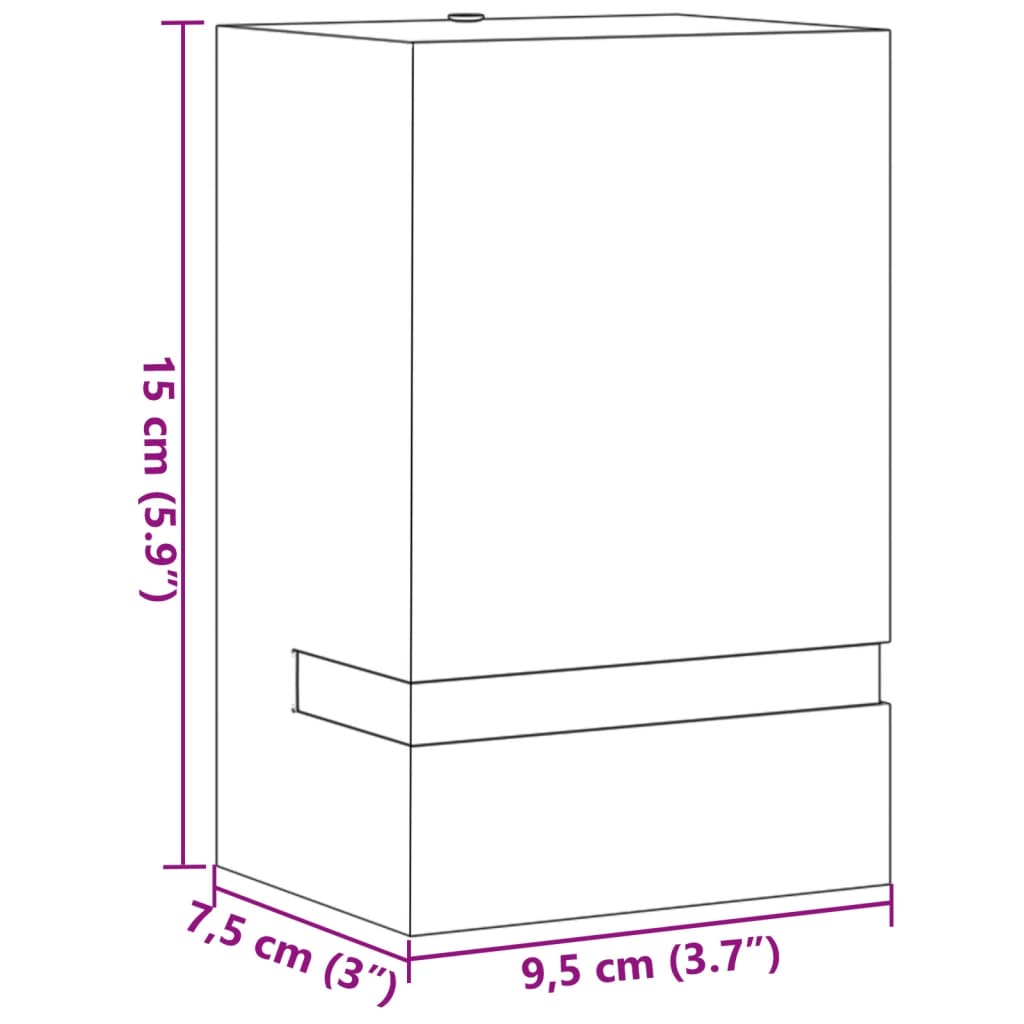 Applique Da Esterno 2 Pz Nere In Acciaio Inossidabile Nero