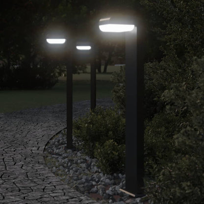 Lampade Per Esterni 3 Pz Nere In Alluminio Pressofuso