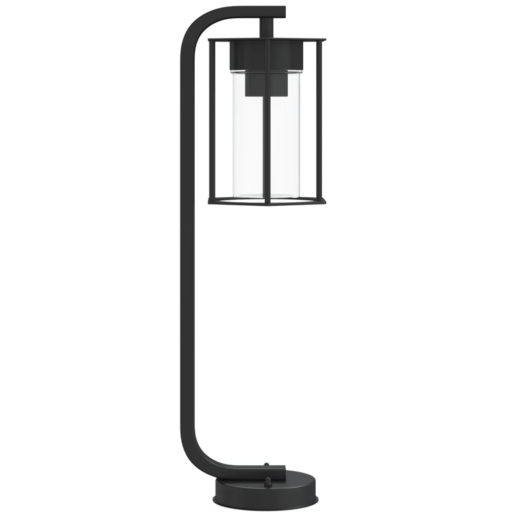 Lampada Da Terra Per Esterni Nera In Acciaio Inox
