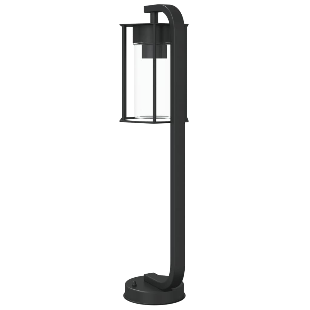 Lampada Da Terra Per Esterni Nera In Acciaio Inox