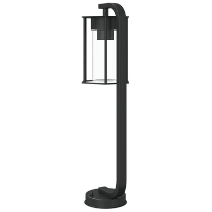 Lampada Da Terra Per Esterni Nera In Acciaio Inox