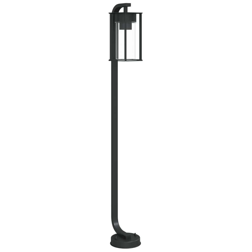 Lampada Da Terra Per Esterni Argento In Acciaio Inox