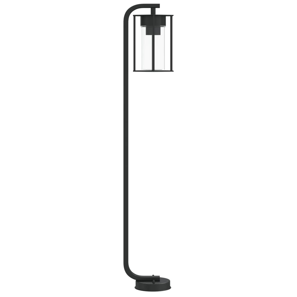 Lampade Da Terra Per Esterni 3 Pz Nere In Acciaio Inox