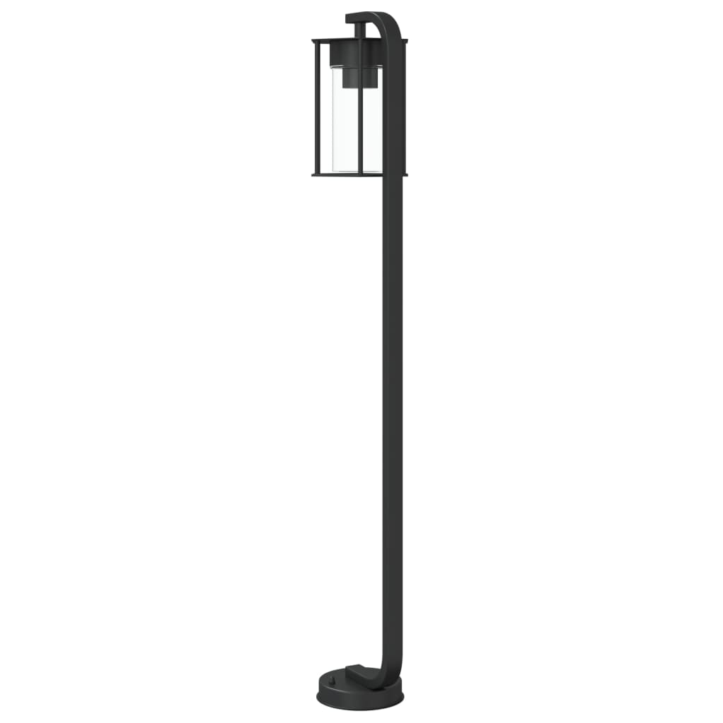 Lampade Da Terra Per Esterni 3 Pz Nere In Acciaio Inox