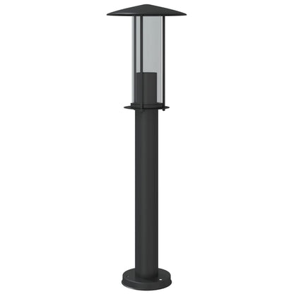 Lampade Da Terra Per Esterni 3 Pz Nere In Acciaio Inox Nero