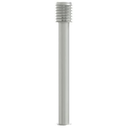 Lampade Da Terra Per Esterni 3 Pz 110Cm In Acciaio Inox Argento