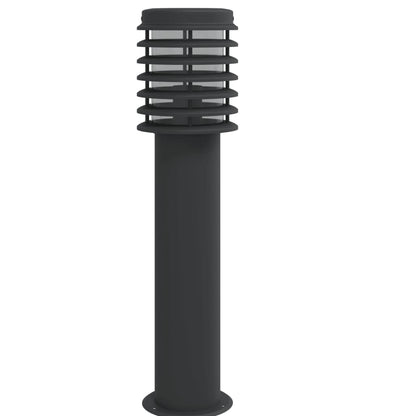 Lampade Da Terra Per Esterni 3 Pz Nere 60 Cm Acciaio Nero