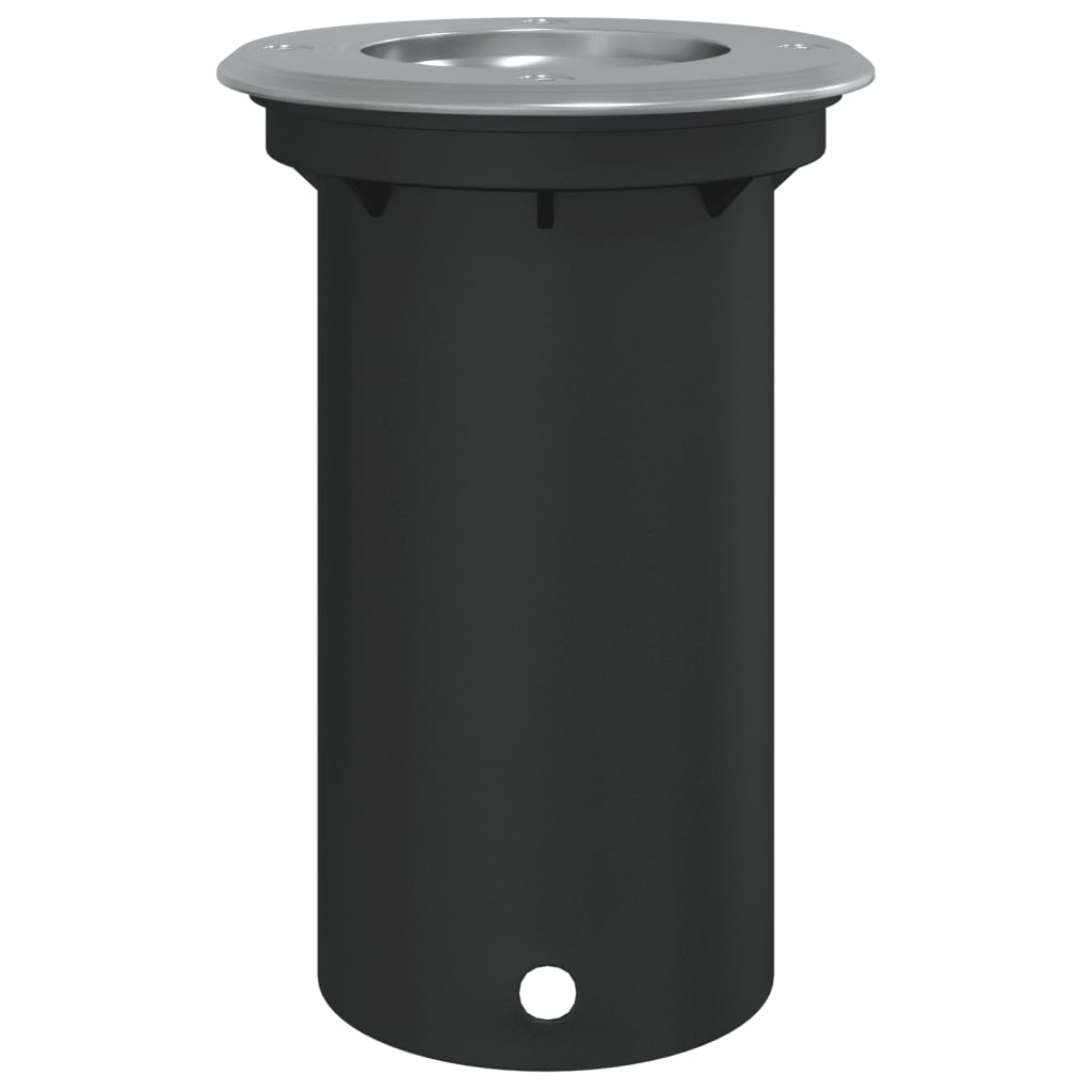 Luce Per Esterni Rotonda Nera 10,5X10,5Cm Alluminio Pressofuso