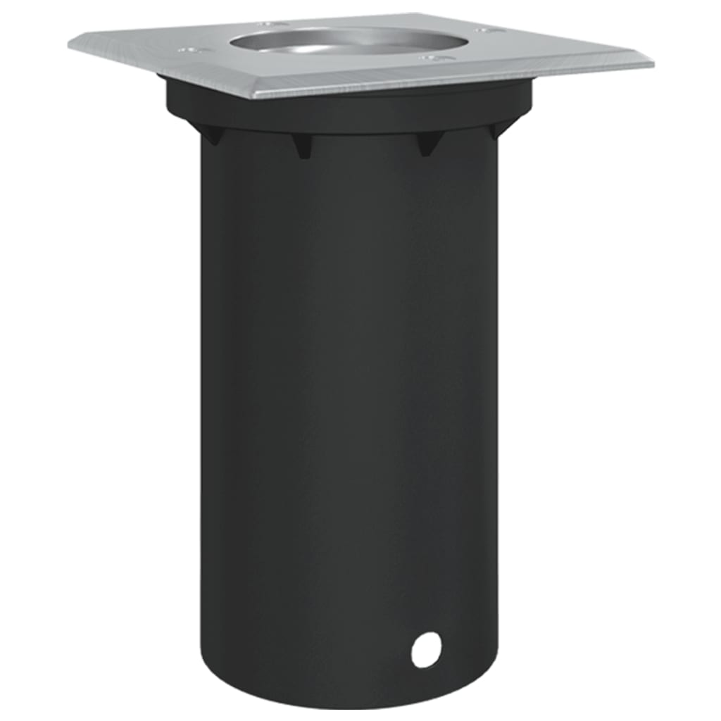 Luce Per Esterni Quadrata Nera 10,5X10,5Cm Alluminio Pressofuso
