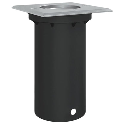 Luce Per Esterni Quadrata Nera 10,5X10,5Cm Alluminio Pressofuso