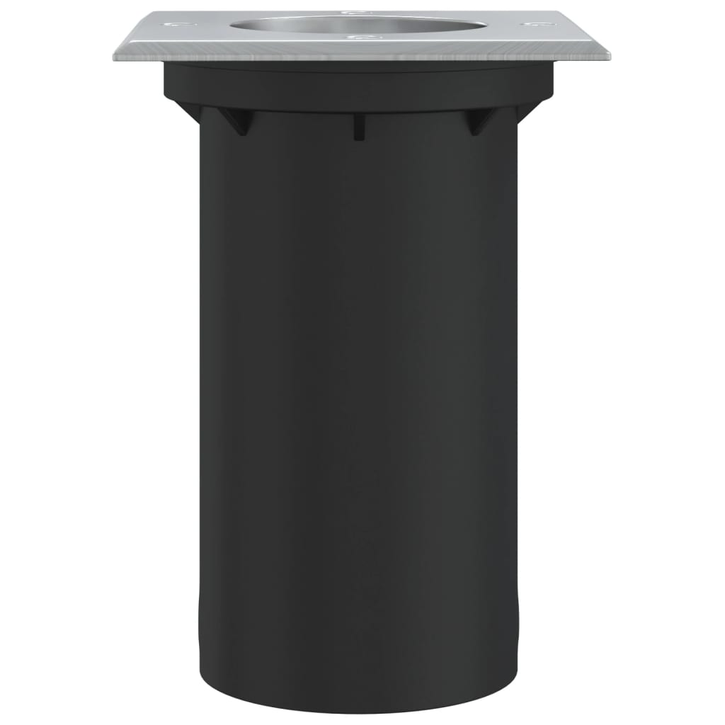 Luce Per Esterni Quadrata Nera 10,5X10,5Cm Alluminio Pressofuso