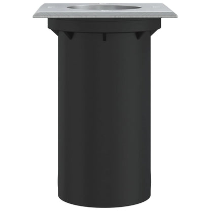 Luce Per Esterni Quadrata Nera 10,5X10,5Cm Alluminio Pressofuso