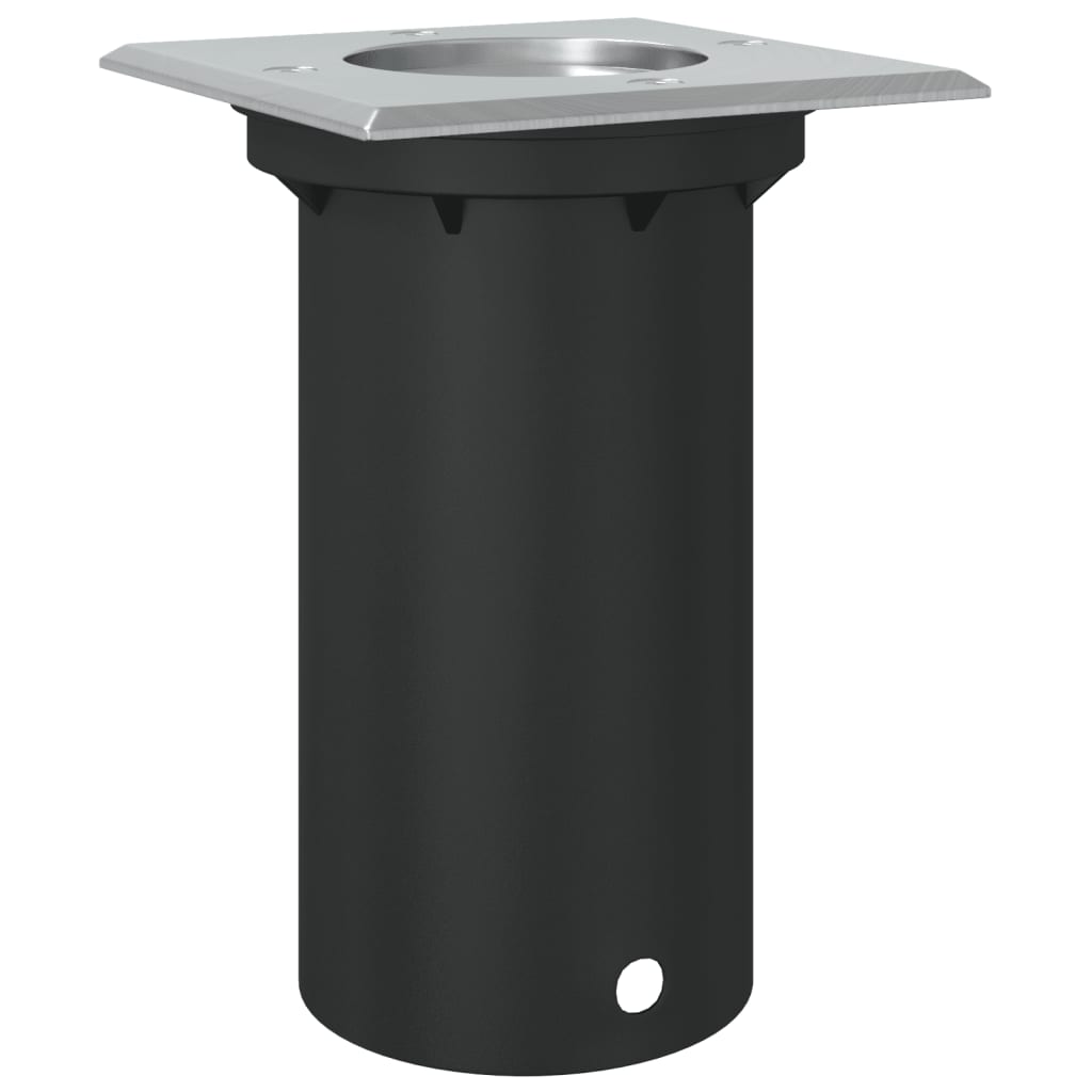 Luce Per Esterni Quadrata Nera 10,5X10,5Cm Alluminio Pressofuso