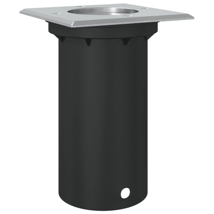 Luce Per Esterni Quadrata Nera 10,5X10,5Cm Alluminio Pressofuso