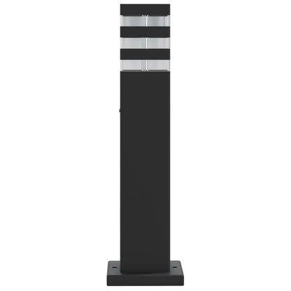 Lampade Da Terra Per Esterni Nera In Alluminio Argento 50 Cm