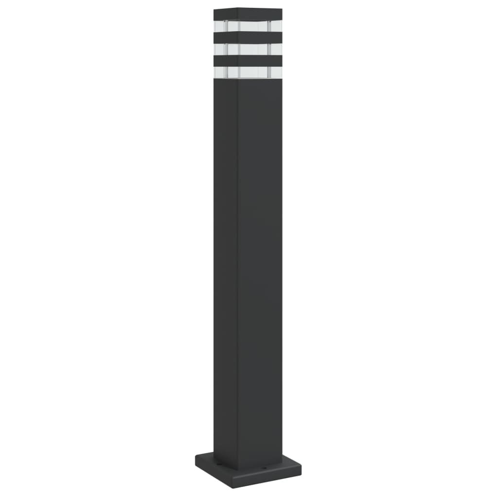 Lampada Da Terra Per Esterni Nera In Alluminio 80 Cm