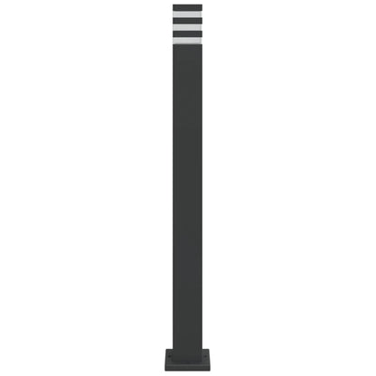 Lampade Da Terra Per Esterni 3Pz Nere In Alluminio 110 Cm