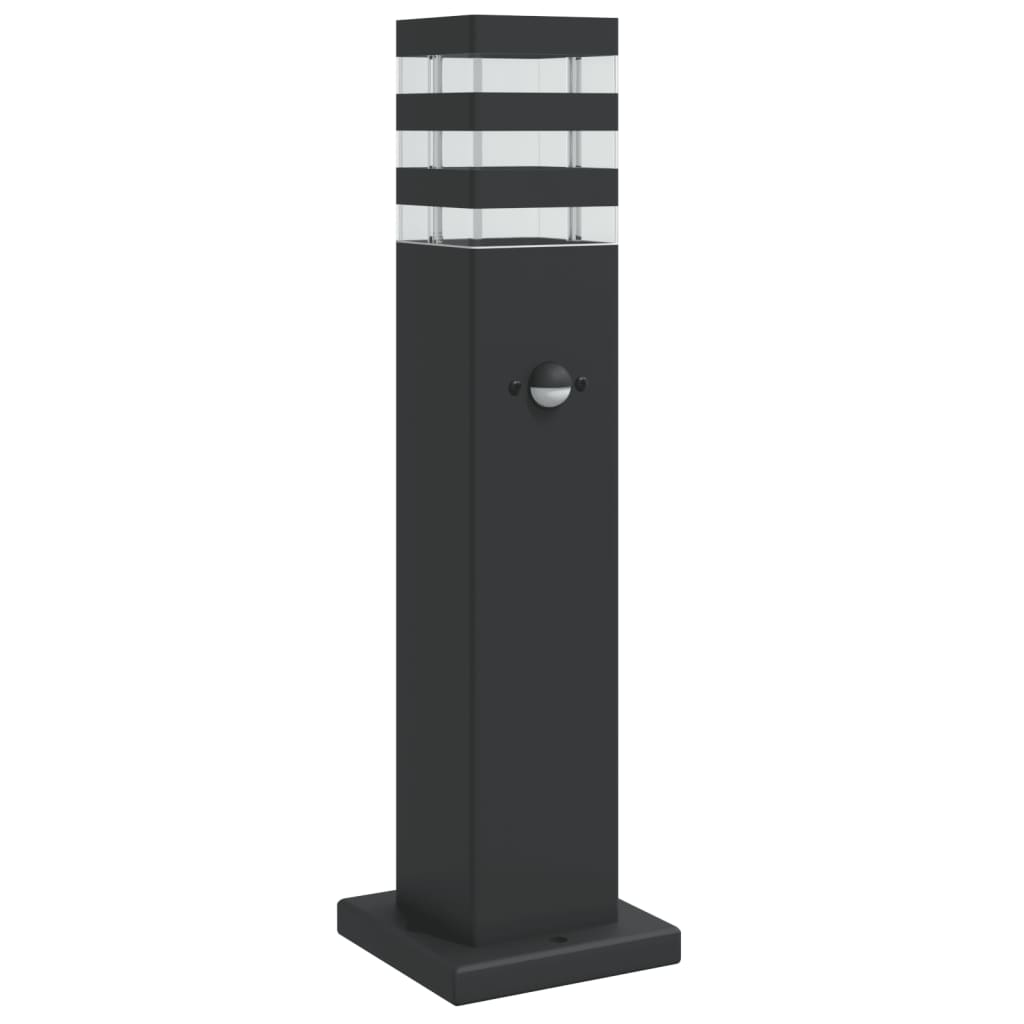 Lampada Da Terra Per Esterni Nera 50Cm In Alluminio 50 Cm