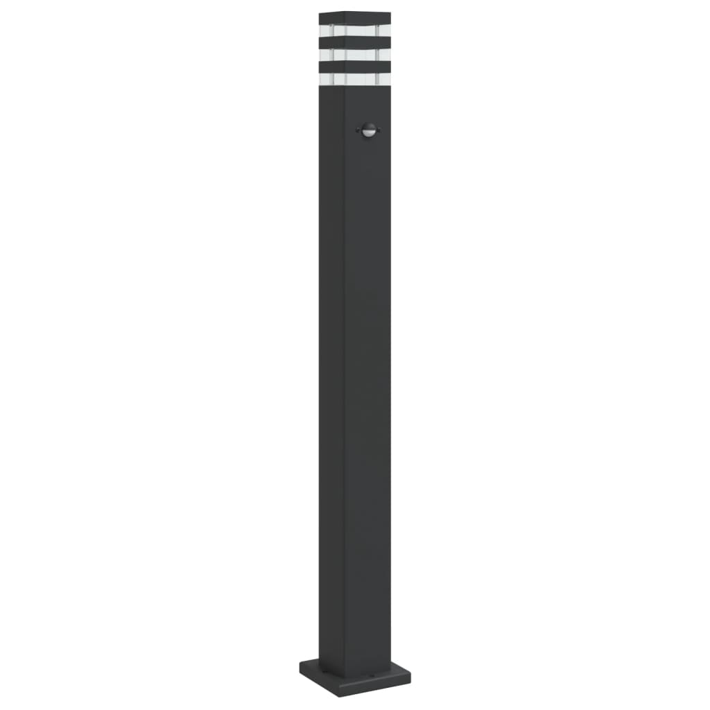 Lampada Da Terra Per Esterni Nera 110Cm Alluminio 110 Cm