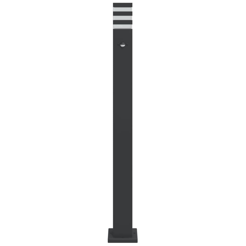Lampada Da Terra Per Esterni Nera 110Cm Alluminio 110 Cm