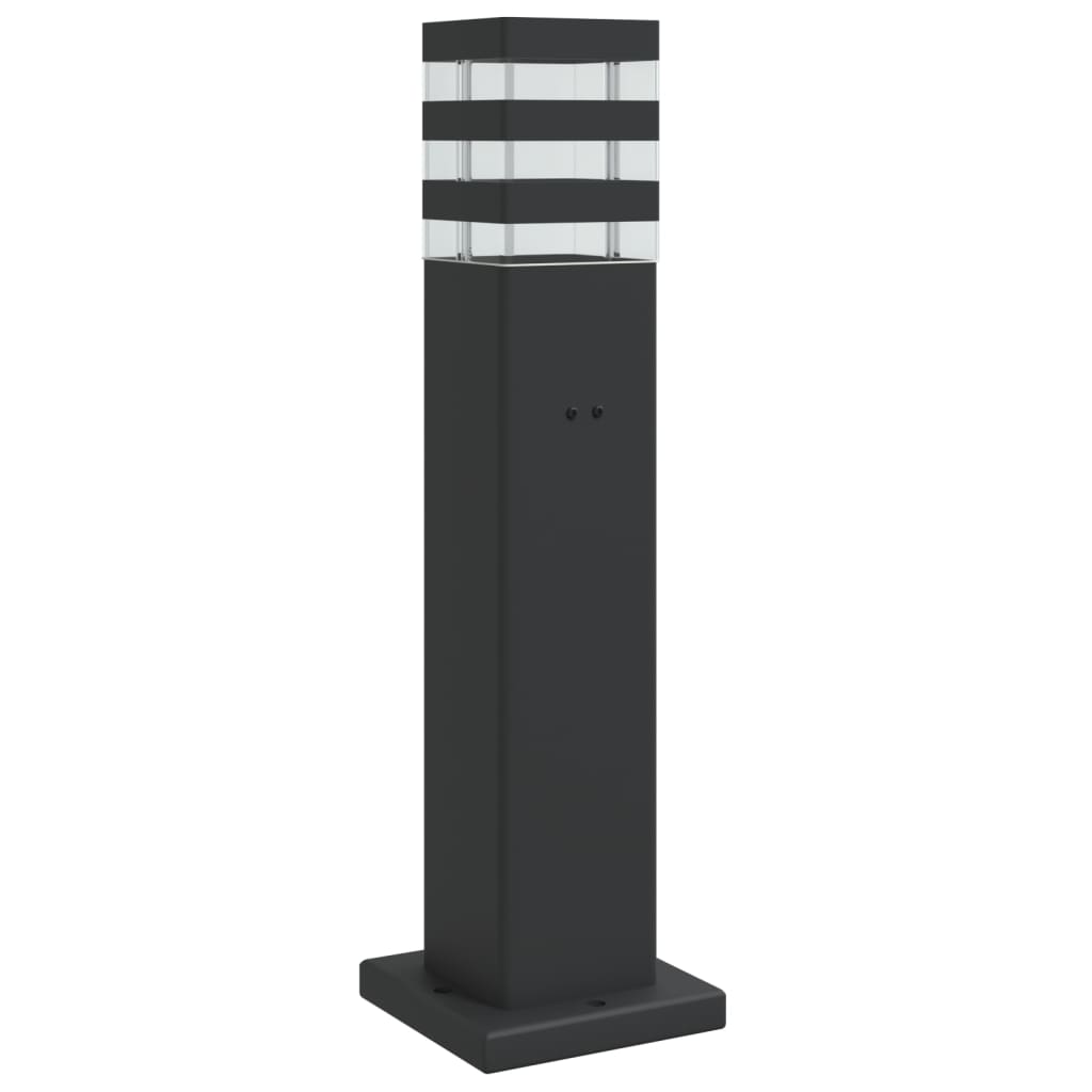 Lampada Da Terra Per Esterni Nera Alluminio 50 Cm