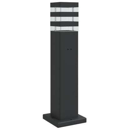 Lampada Da Terra Per Esterni Nera Alluminio 50 Cm